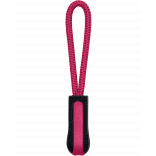 Tire-zip K851 - Black / Fuchsia personnalisable - Vue de face