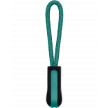 Tire-zip K851 - Black / Kelly Green personnalisable - Vue de face
