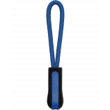 Tire-zip K851 - Black / Light Royal Blue personnalisable - Vue de face