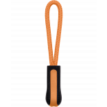 Tire-zip K851 - Black / Orange personnalisable - Vue de face