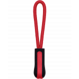 Tire-zip K851 - Black / Red personnalisable - Vue de face