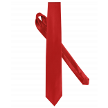 Cravate satinée K860 - Red personnalisable - Vue de face
