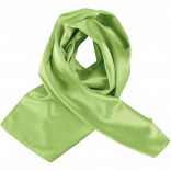 Foulard satiné K861 - Lime personnalisable - Vue de face