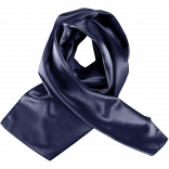 Foulard satiné K861 - Navy personnalisable - Vue de face