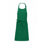 Tablier coton avec poche K885 - Kelly Green personnalisable - Vue de face