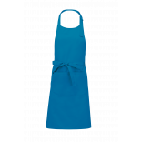 Tablier coton avec poche K885 - Tropical Blue personnalisable - Vue de face