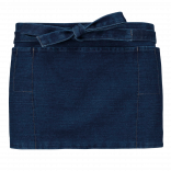 Tablier coton court K886 - Denim personnalisable - Vue de face