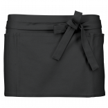 Tablier coton court K886 - Dark Grey personnalisable - Vue de face