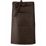 Tablier coton long K887 - Chocolate personnalisable - Vue de face