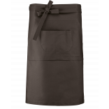 Tablier coton long K887 - Dark Grey personnalisable - Vue de face