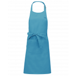 Tablier polycoton avec poche K890 - Lagoon personnalisable - Vue de face