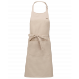 Tablier polycoton avec poche K890 - Angora personnalisable - Vue de face