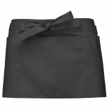 Tablier polycoton court K896 - Dark Grey personnalisable - Vue de face