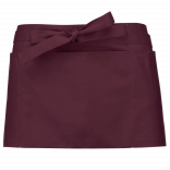 Tablier polycoton court K896 - Wine personnalisable - Vue de face