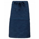 Tablier polycoton long K897 - Denim personnalisable - Vue de face