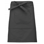 Tablier coton mi-long K898 - Dark Grey personnalisable - Vue de face