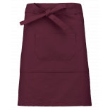 Tablier coton mi-long K898 - Wine personnalisable - Vue de face