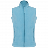 Bodywarmer micropolaire femme K906 - Cloudy blue heather personnalisable - Vue de face