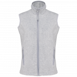 Bodywarmer micropolaire femme K906 - Ash Heather personnalisable - Vue de face