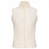 Bodywarmer micropolaire femme K906 - Natural personnalisable - Vue de face