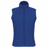 Bodywarmer micropolaire femme K906 - Royal Blue personnalisable - Vue de face