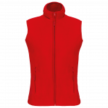 Bodywarmer micropolaire femme K906 - Red personnalisable - Vue de face