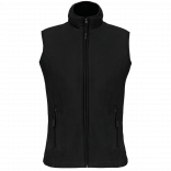 Bodywarmer micropolaire femme K906 - Black personnalisable - Vue de face