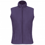 Bodywarmer micropolaire femme K906 - Purple personnalisable - Vue de face
