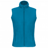 Bodywarmer micropolaire femme K906 - Tropical Blue personnalisable - Vue de face