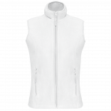 Bodywarmer micropolaire femme K906 - White personnalisable - Vue de face
