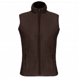 Bodywarmer micropolaire femme K906 - Chocolate personnalisable - Vue de face