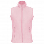 Bodywarmer micropolaire femme K906 - Pale Pink personnalisable - Vue de face