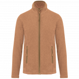 Veste micropolaire zippée femme K907 - Camel Heather personnalisable - Vue de face