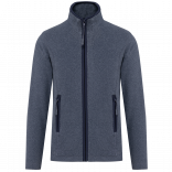 Veste micropolaire zippée femme K907 - French Navy Heather personnalisable - Vue de face