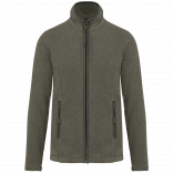 Veste micropolaire zippée femme K907 - Green Marble Heather personnalisable - Vue de face