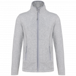Veste micropolaire zippée femme K907 - Ash Heather personnalisable - Vue de face