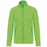 Veste micropolaire zippée femme K907 - Lime personnalisable - Vue de face