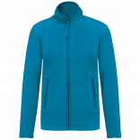 Veste micropolaire zippée femme K907 - Tropical Blue personnalisable - Vue de face