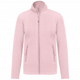Veste micropolaire zippée femme K907 - Pale Pink personnalisable - Vue de face