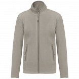 Veste micropolaire zippée femme K907 - Beige personnalisable - Vue de face