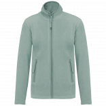 Veste micropolaire zippée femme K907 - Sage personnalisable - Vue de face