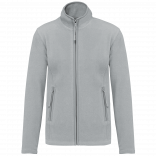 Veste micropolaire zippée femme K907 - Snow Grey personnalisable - Vue de face