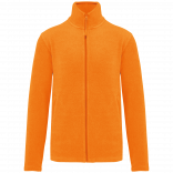 Veste micropolaire zippée homme K911 - Fluorescent Orange personnalisable - Vue de face