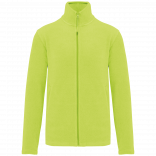 Veste micropolaire zippée homme K911 - Fluorescent Yellow personnalisable - Vue de face