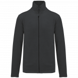 Veste micropolaire zippée homme K911 - Dark Grey personnalisable - Vue de face