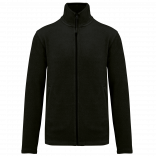 Veste micropolaire zippée homme K911 - Black personnalisable - Vue de face
