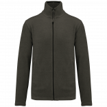 Veste micropolaire zippée homme K911 - Green Olive personnalisable - Vue de face