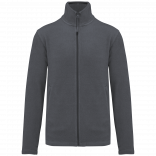 Veste micropolaire zippée homme K911 - Convoy Grey personnalisable - Vue de face