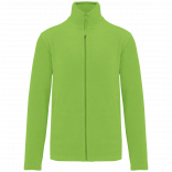 Veste micropolaire zippée homme K911 - Lime personnalisable - Vue de face