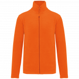 Veste micropolaire zippée homme K911 - Orange personnalisable - Vue de face